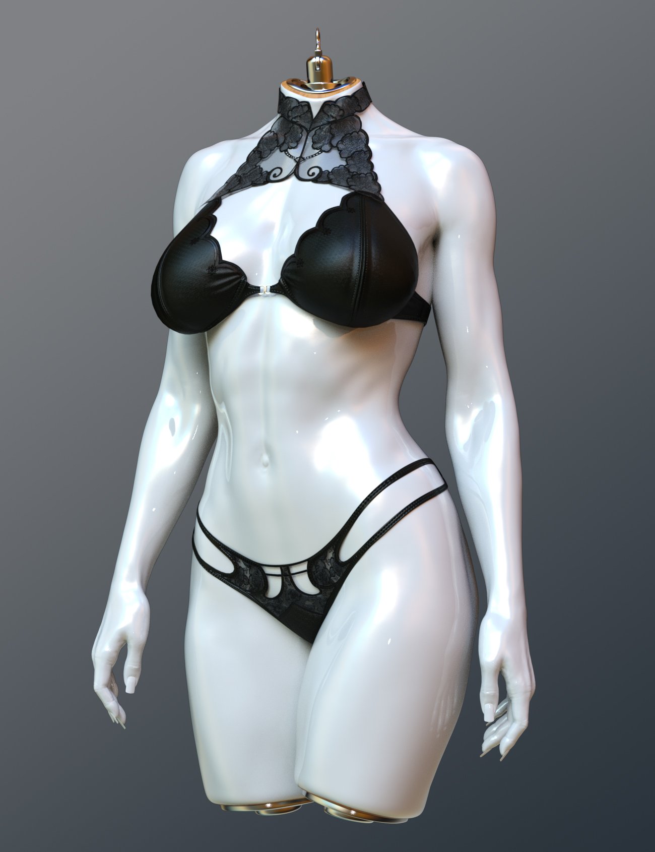 X Fashion Feminine Lace Lingerie For Genesis 9 Daz 3D