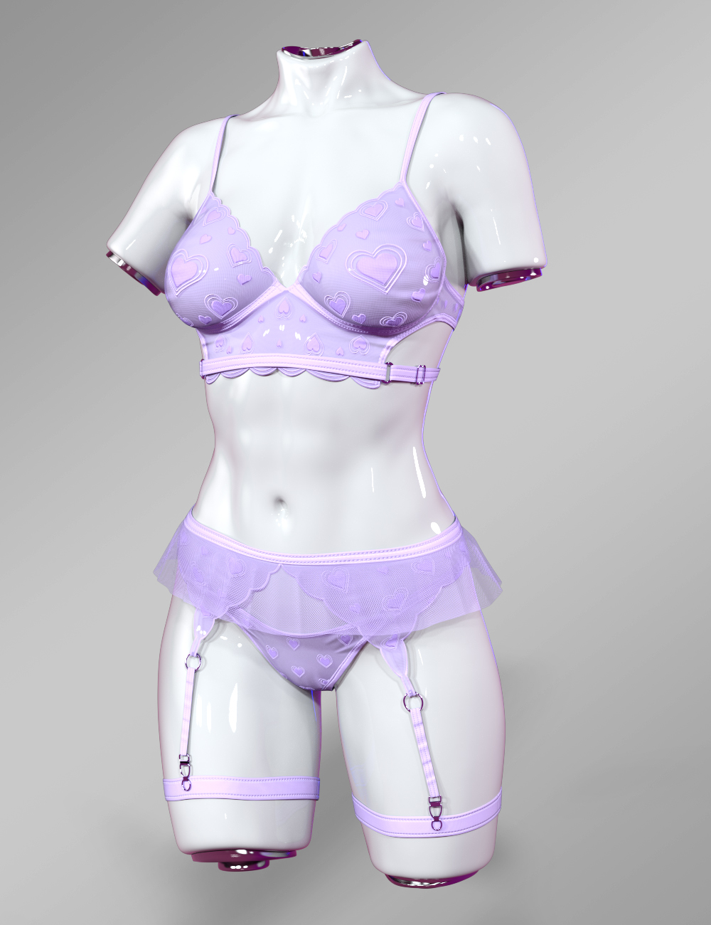 X Fashion Angelic Lingerie Set For Genesis 9 Daz 3D