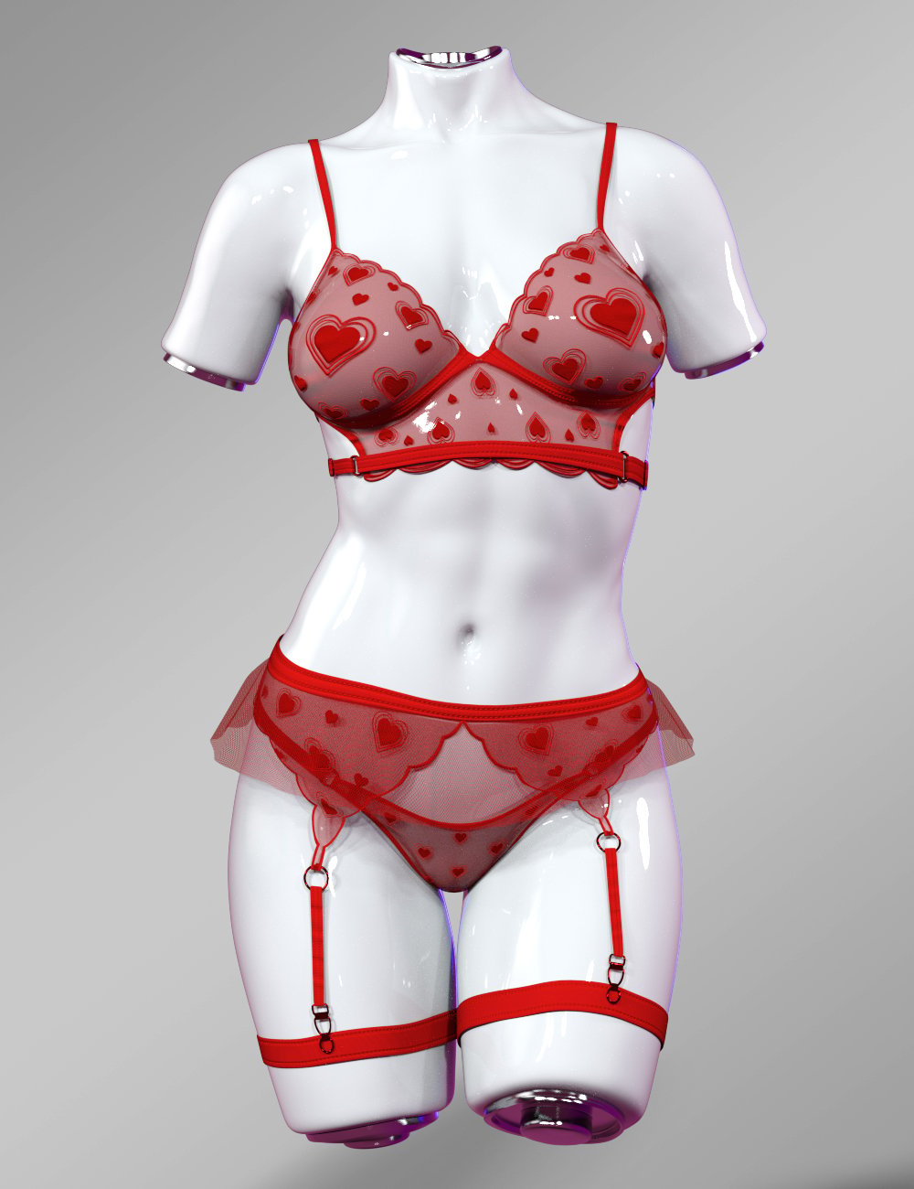 X Fashion Angelic Lingerie Set For Genesis 9 Daz 3D