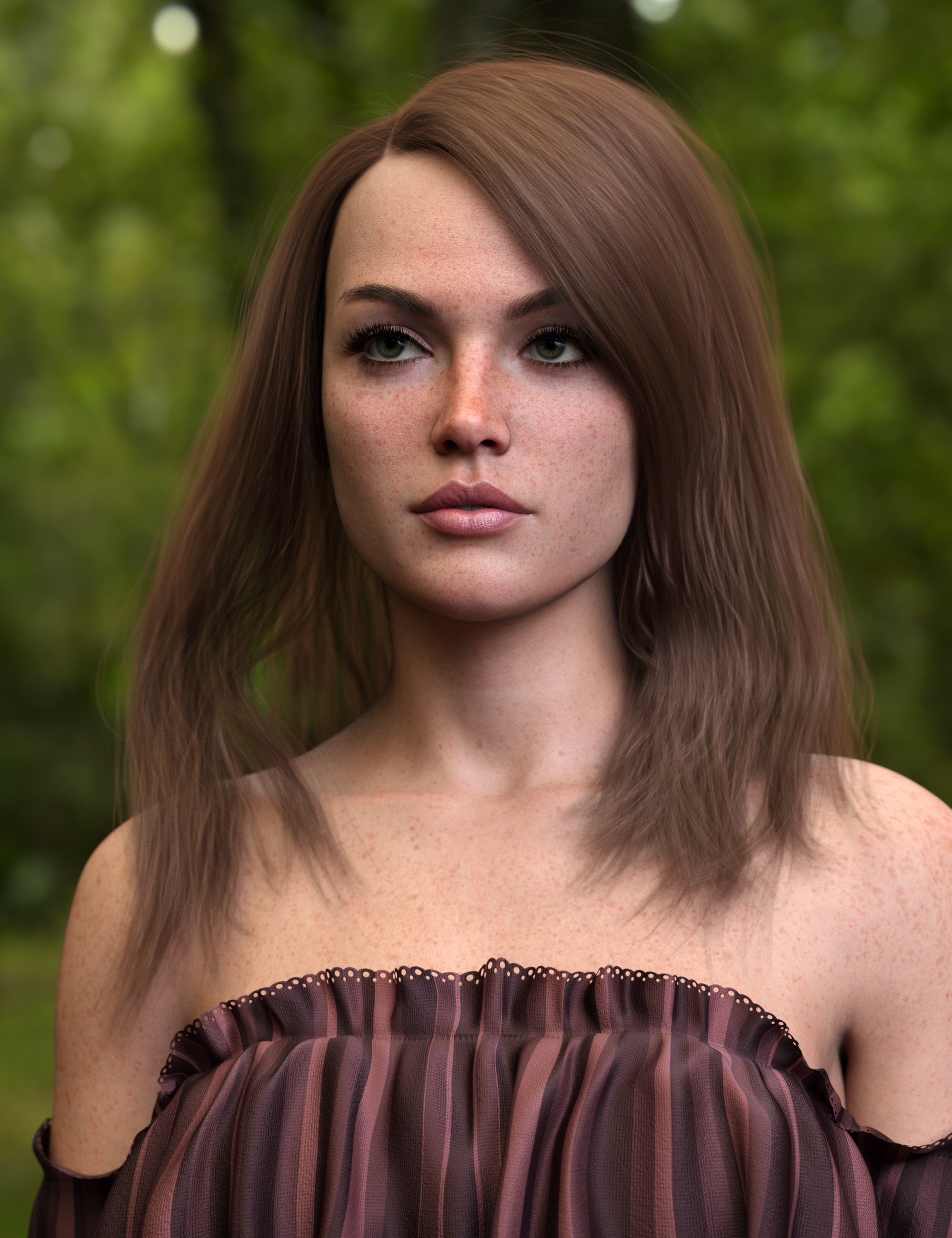 Autumn Style Long Hair For Genesis 9 Daz 3D