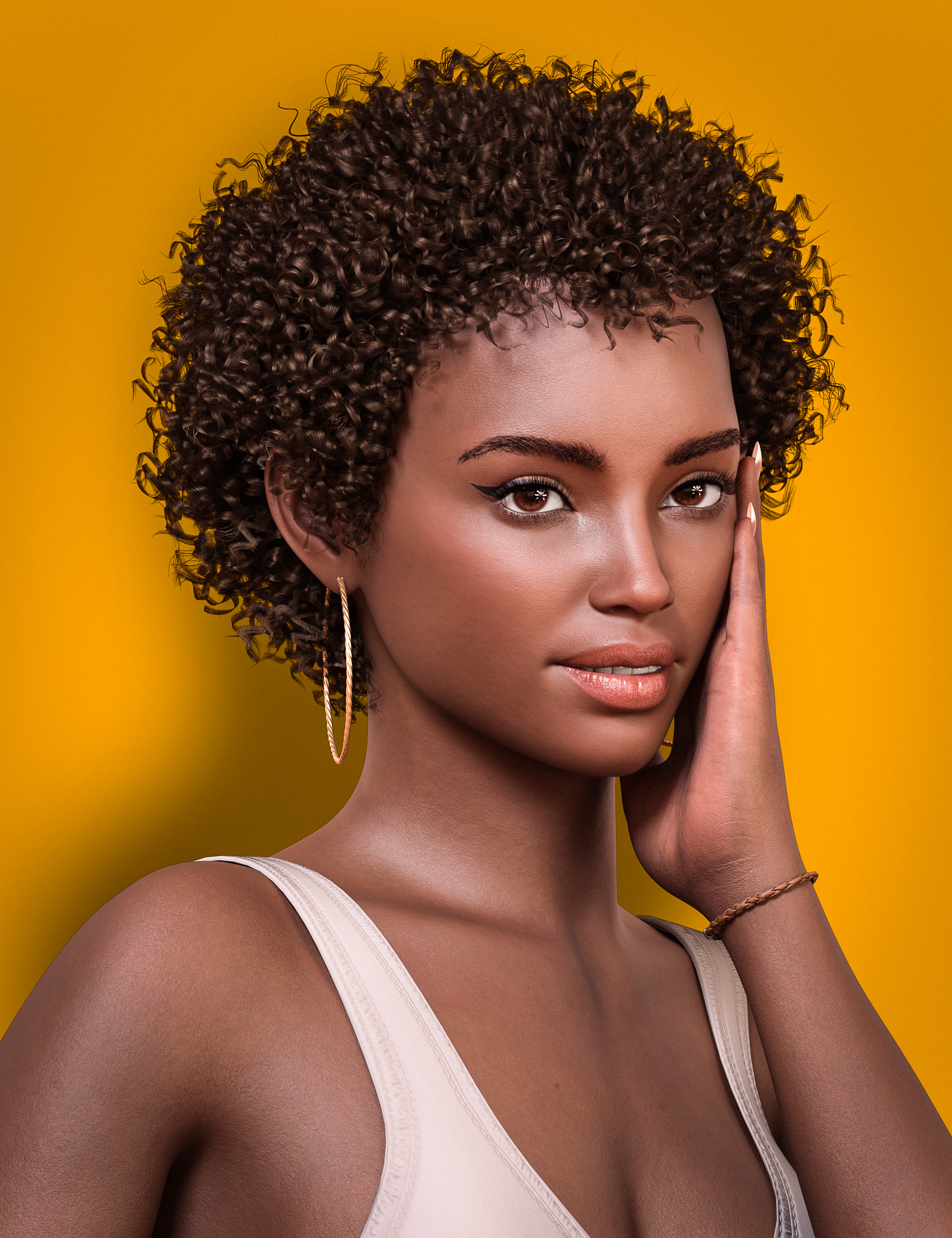 HS Coils Of Beauty Hair For Genesis 9 8 And 8 1 Females Daz 3D