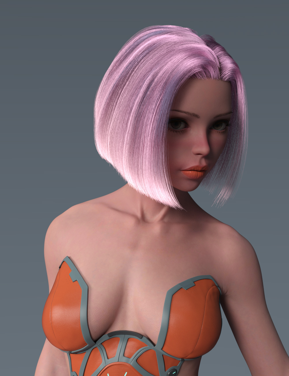 Dforce Sm Office Bob Hair For Genesis Daz D