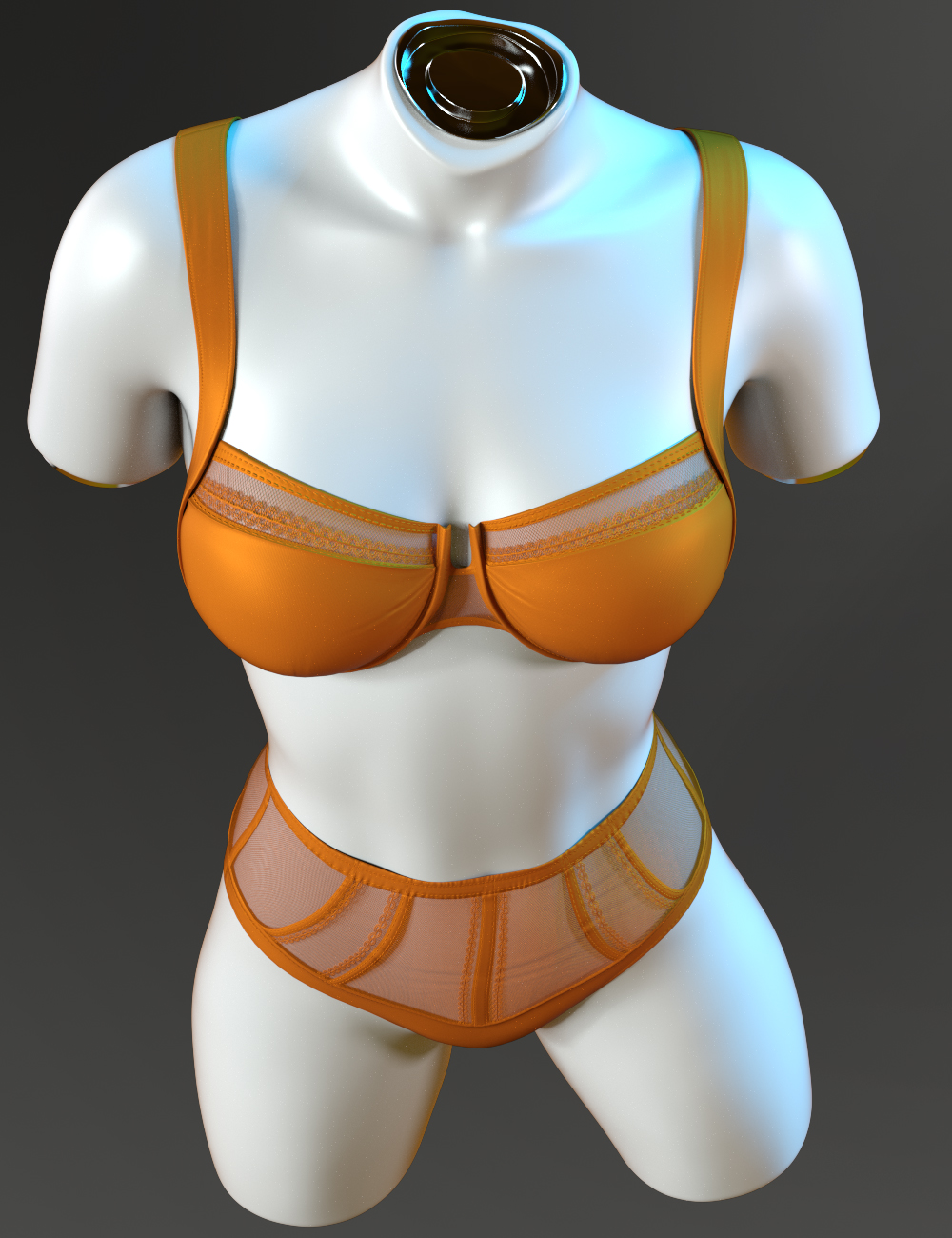 X Fashion Confidence High Waist Lingerie For Genesis 9 Daz 3D