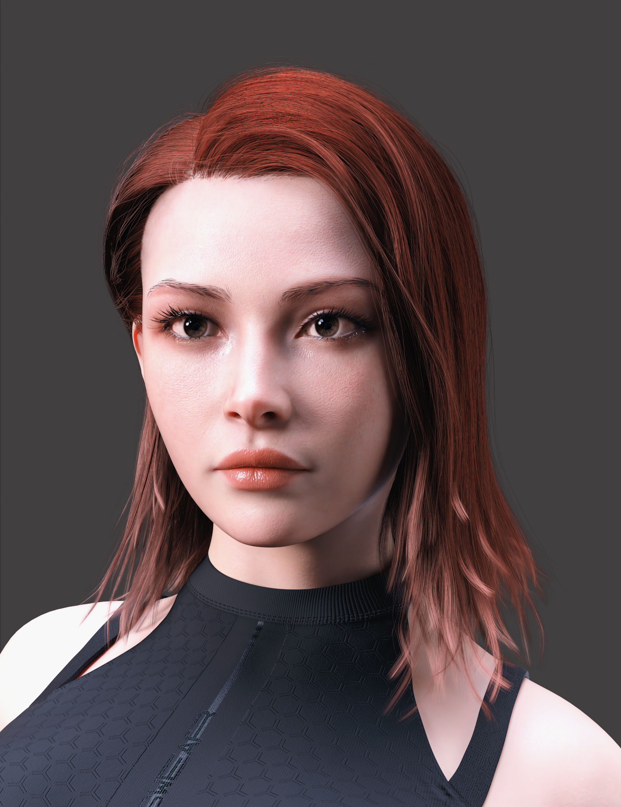 DForce AK Slick Hair For Genesis 9 Daz 3D