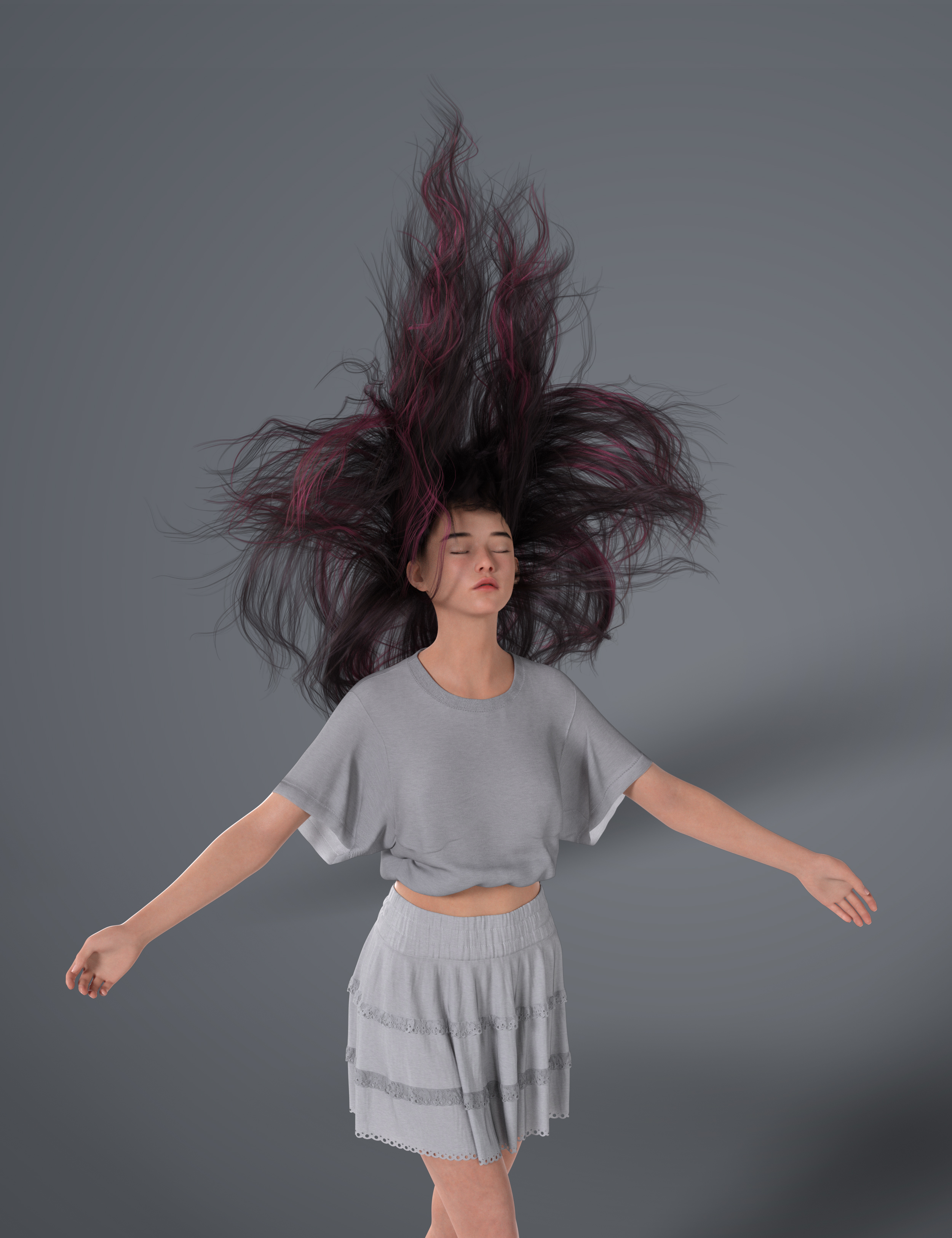 Dforce Xyz Natural Beauty Hair For Genesis Daz D