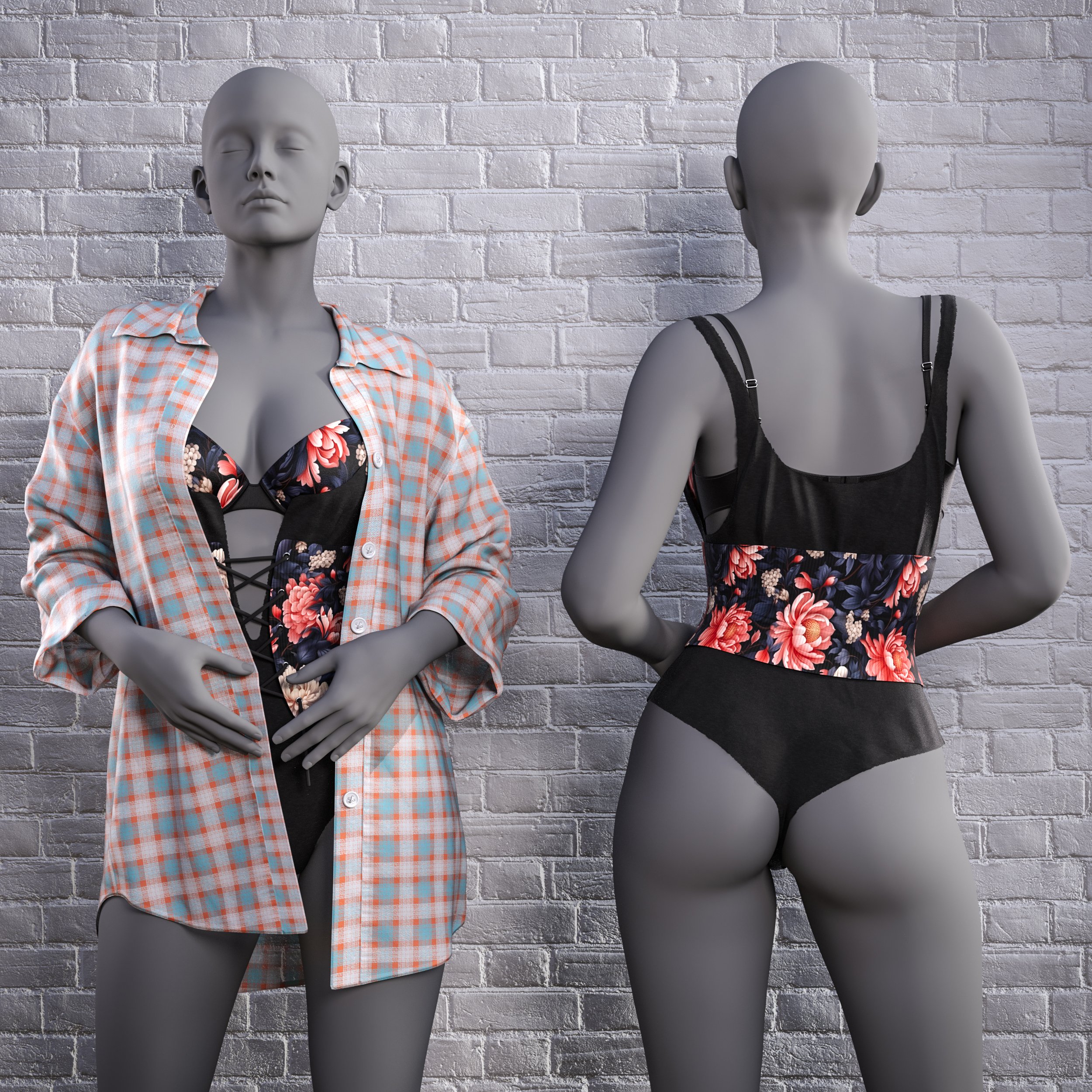 Dforce Attractive Lingerie Texture Add On Daz D