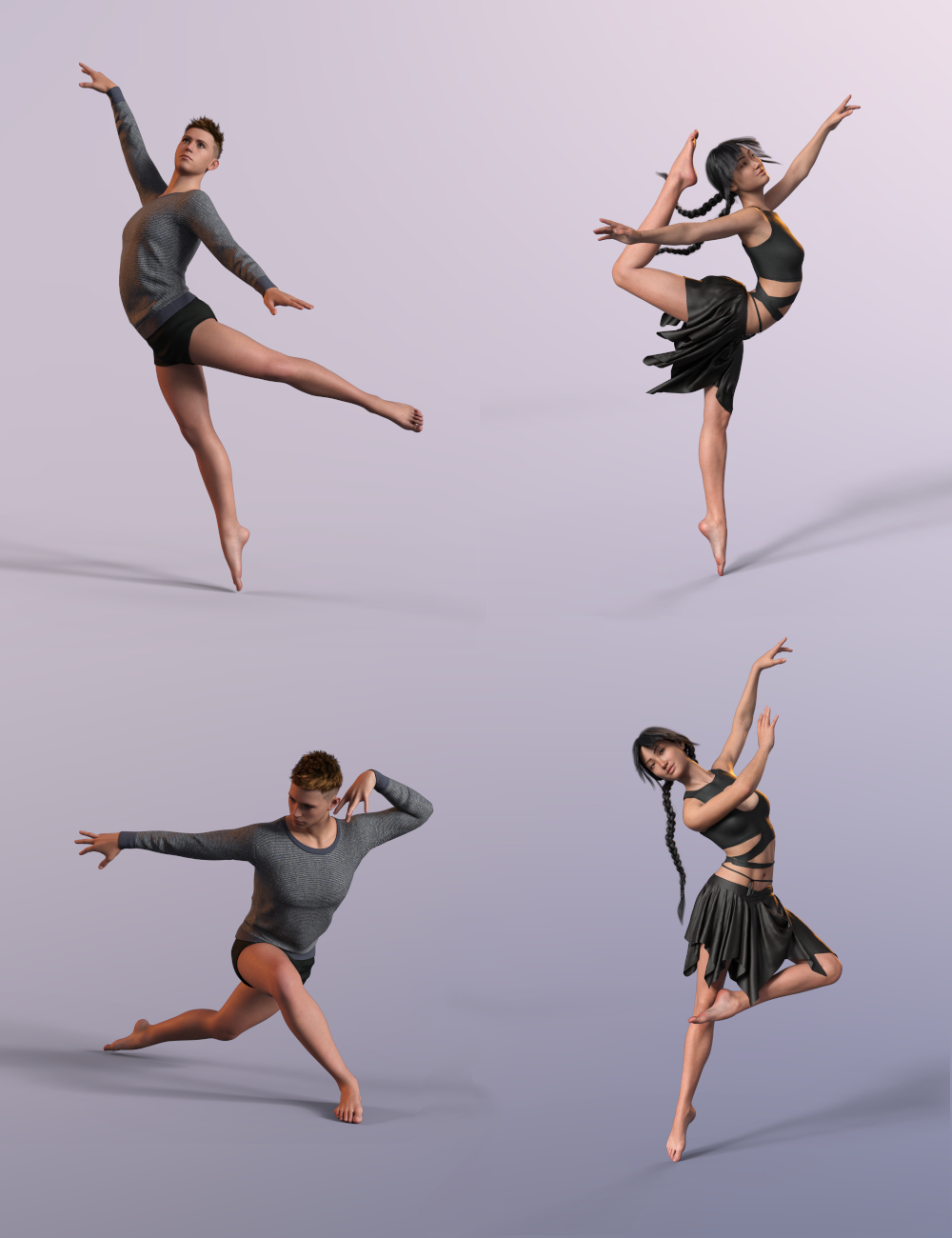 Beautiful Ballet Poses For Genesis Daz D