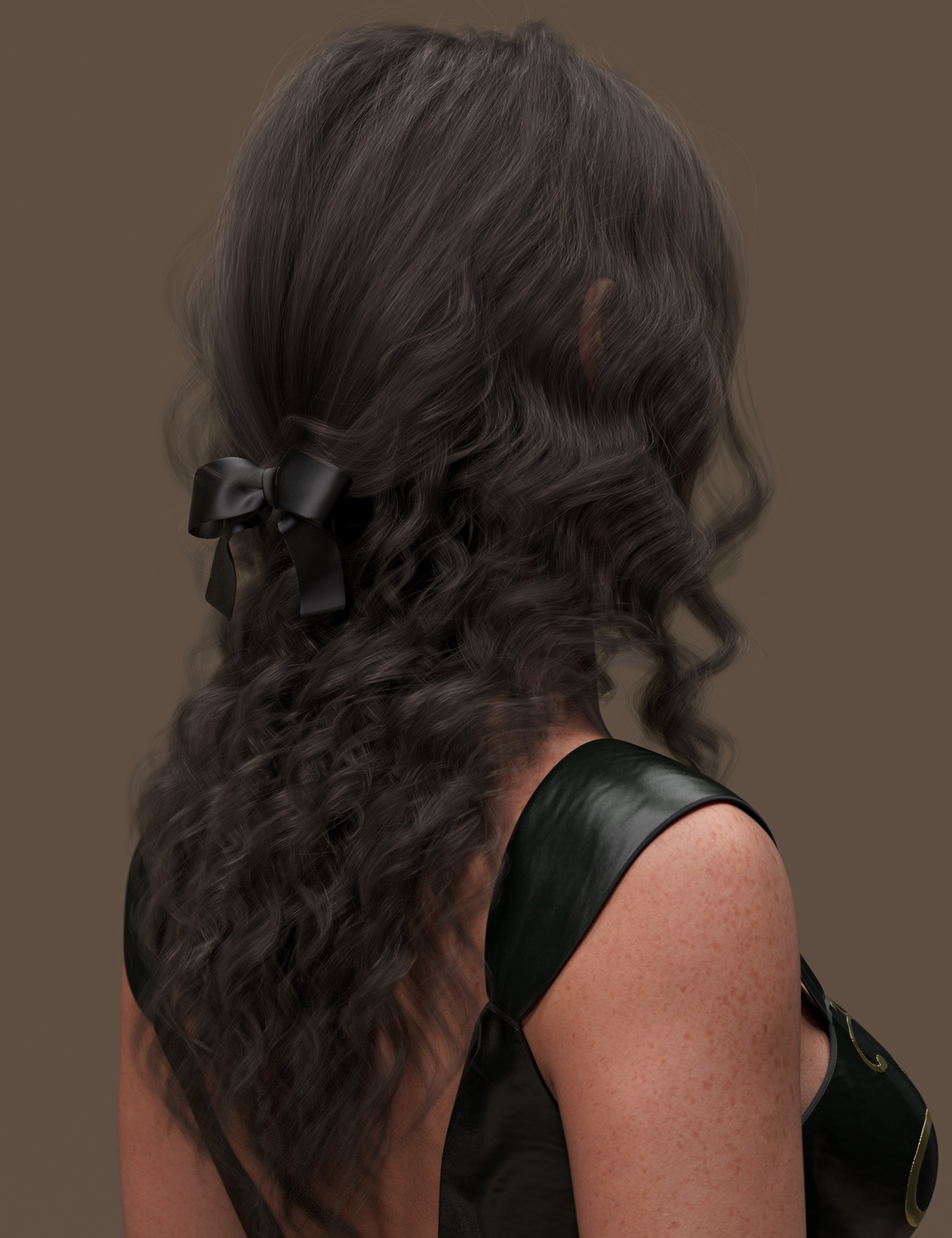 Relaxed Curls Style Hair For Genesis 9 Daz 3D