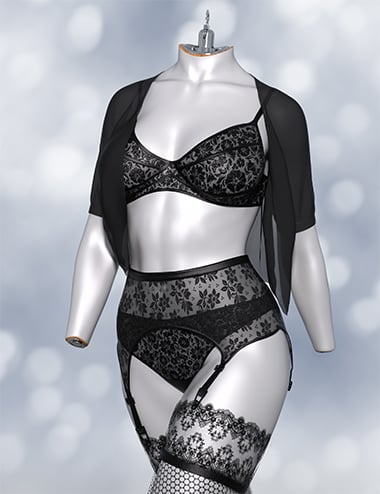 AH DForce Irina Lingerie Outfit For Genesis 9 Daz 3D