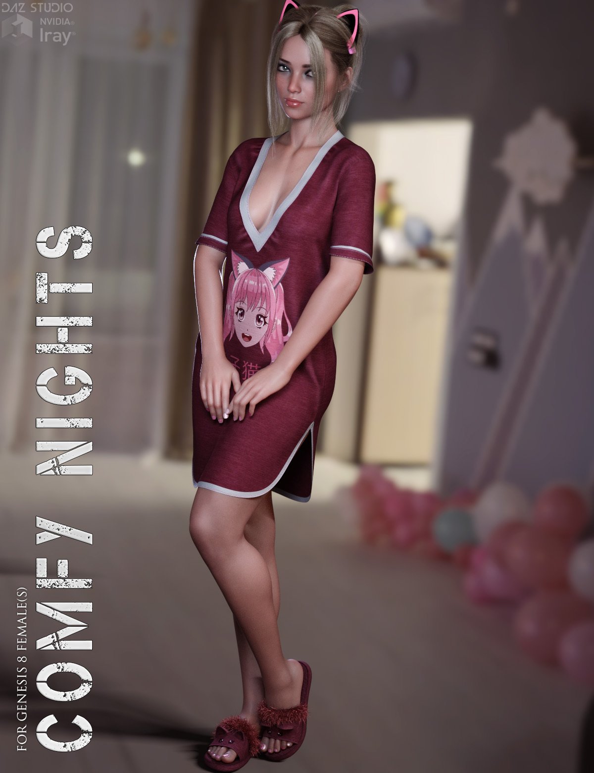 Dforce Comfy Nights For Genesis Females Daz D