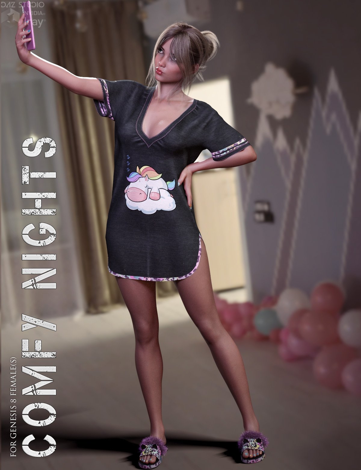 Dforce Comfy Nights For Genesis Females Daz D