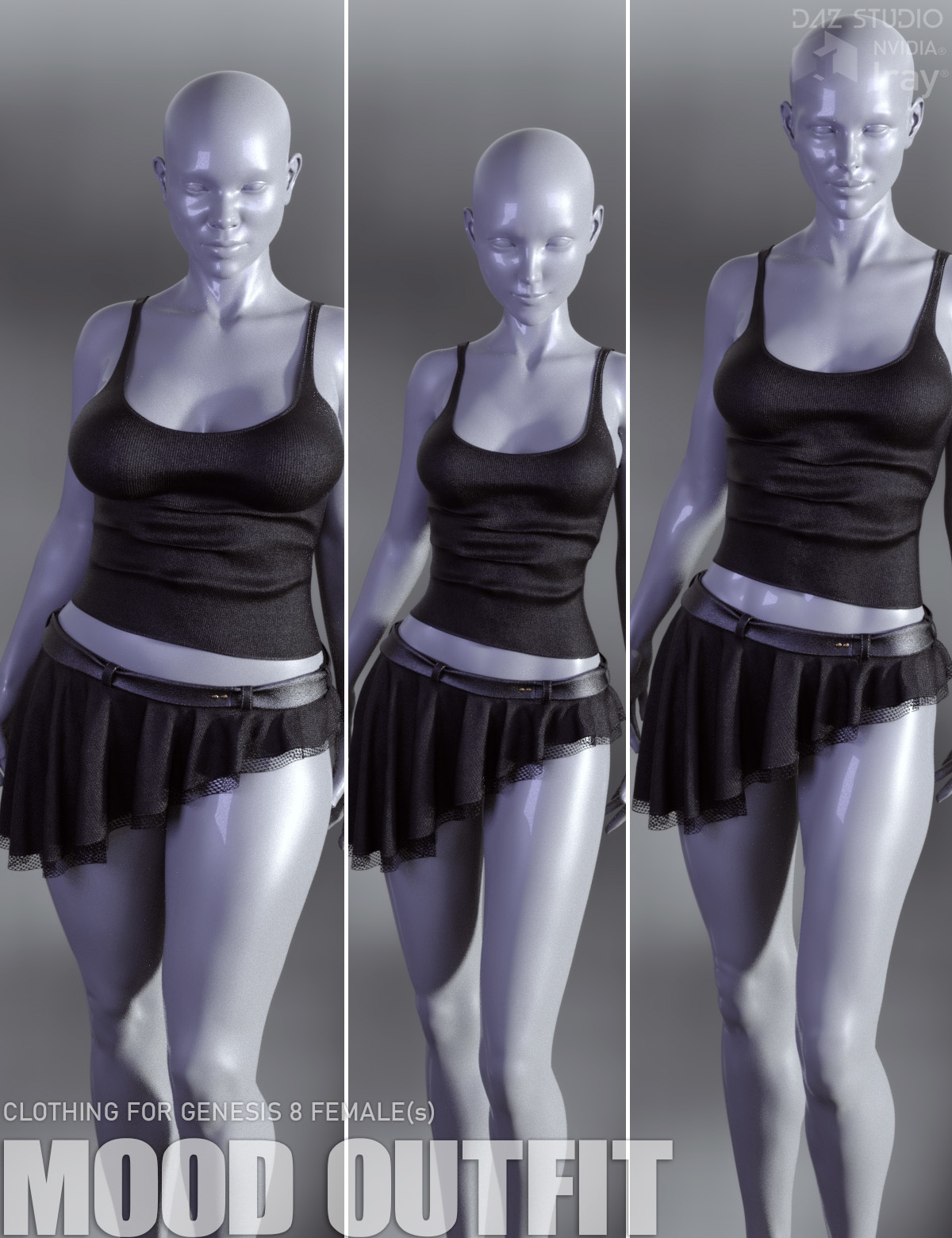 Dforce Mood Outfit For Genesis Females Daz D