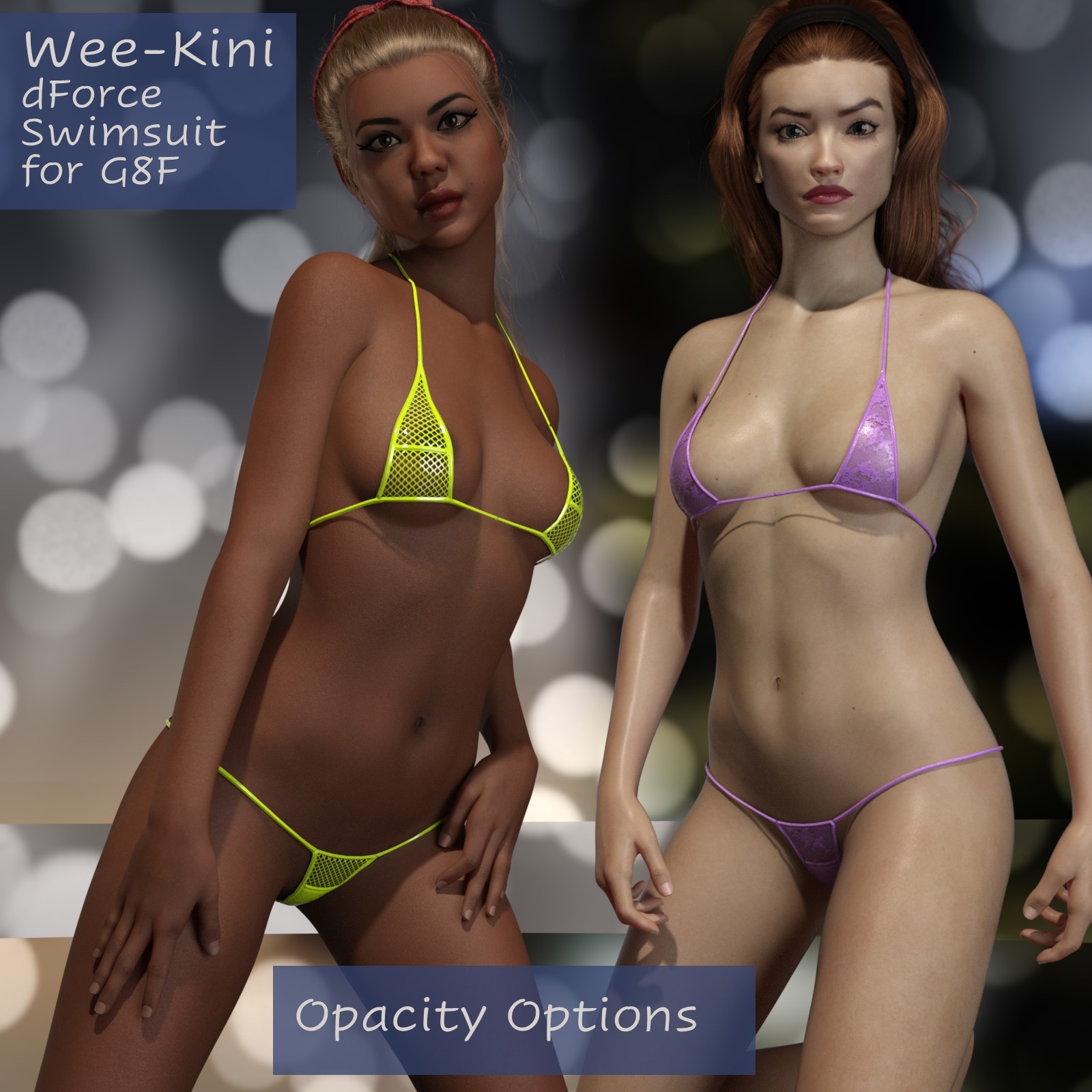 Wee Kini Dforce Swimsuit For Genesis Female Daz D