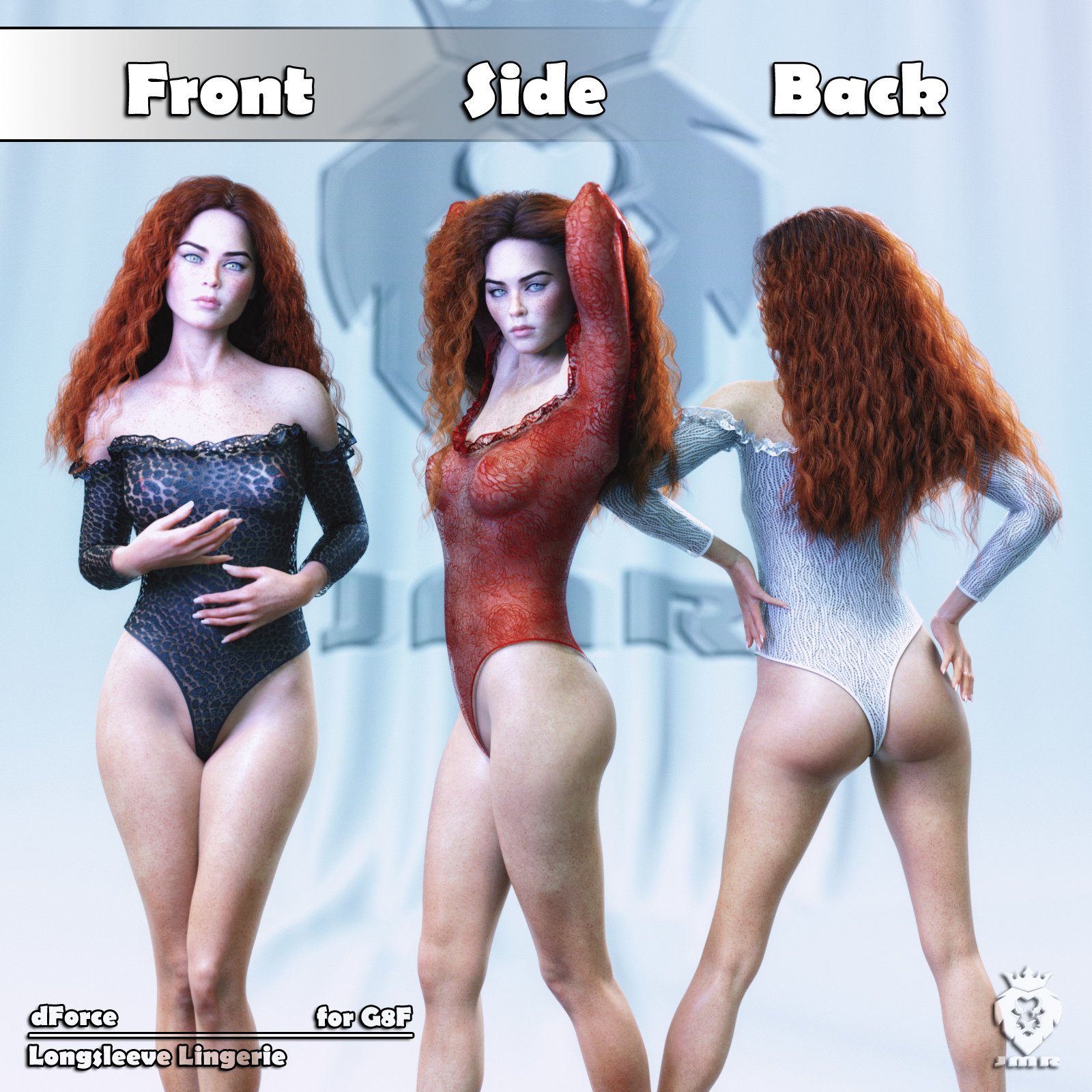 JMR DForce Longsleeve Lingerie For G8F Daz 3D