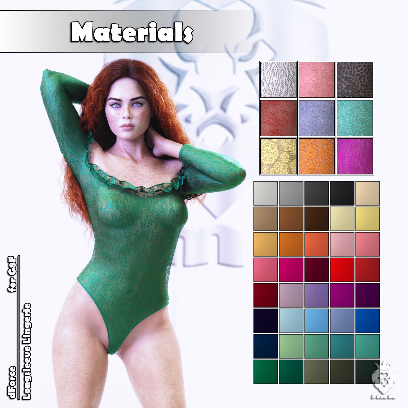 JMR DForce Longsleeve Lingerie For G8F Daz 3D