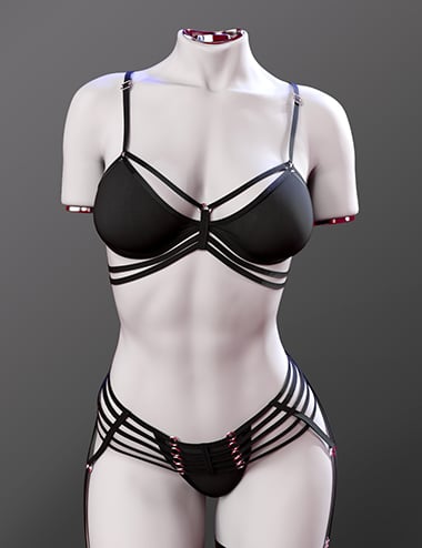 X Fashion Femme Finesse Lingerie For Genesis 9 Daz 3D