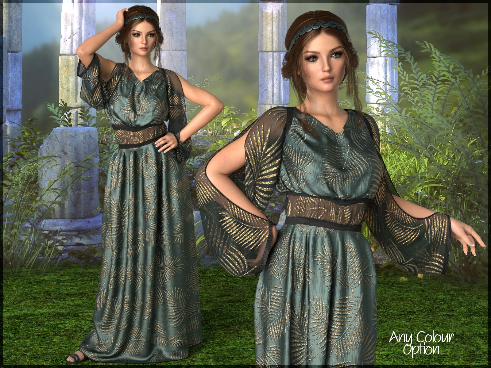 Epic Dforce Tadema Dress For G F Daz D