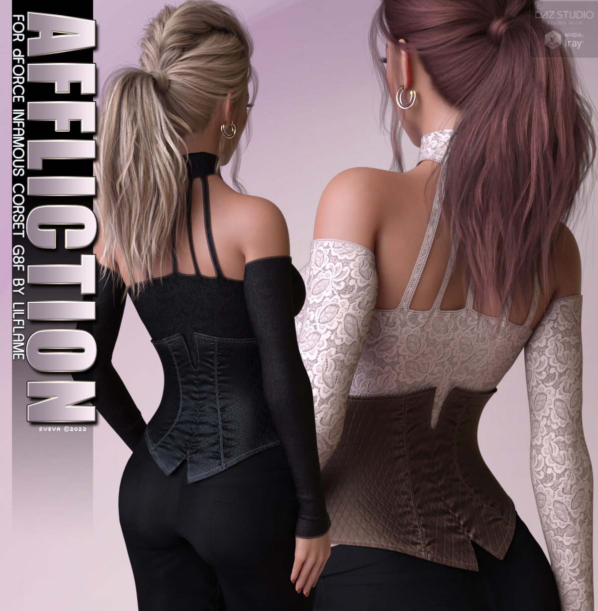 Affliction Textures For Dforce Infamous Corset G F Daz D