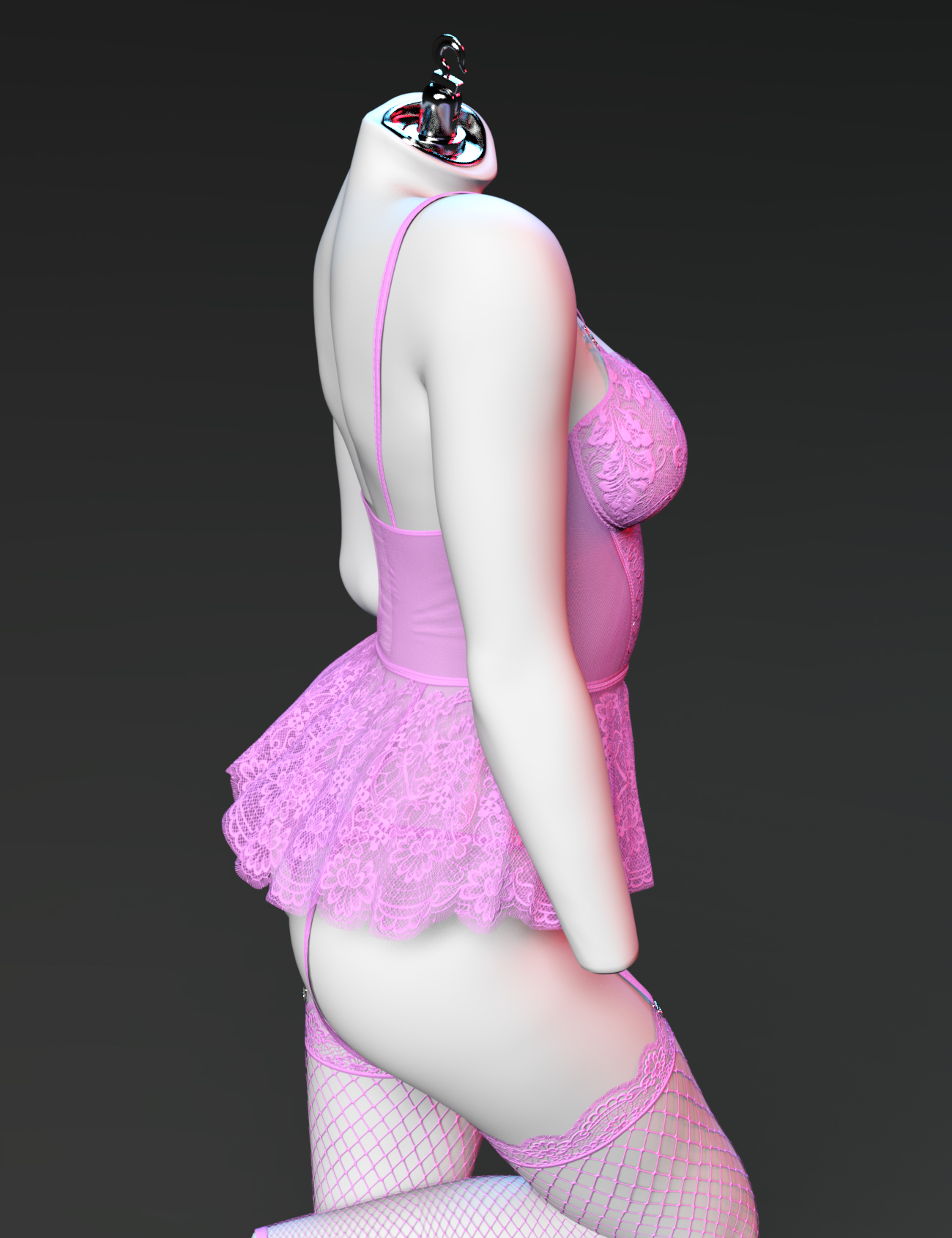 X Fashion Cutie Lace Lingerie For Genesis Daz D