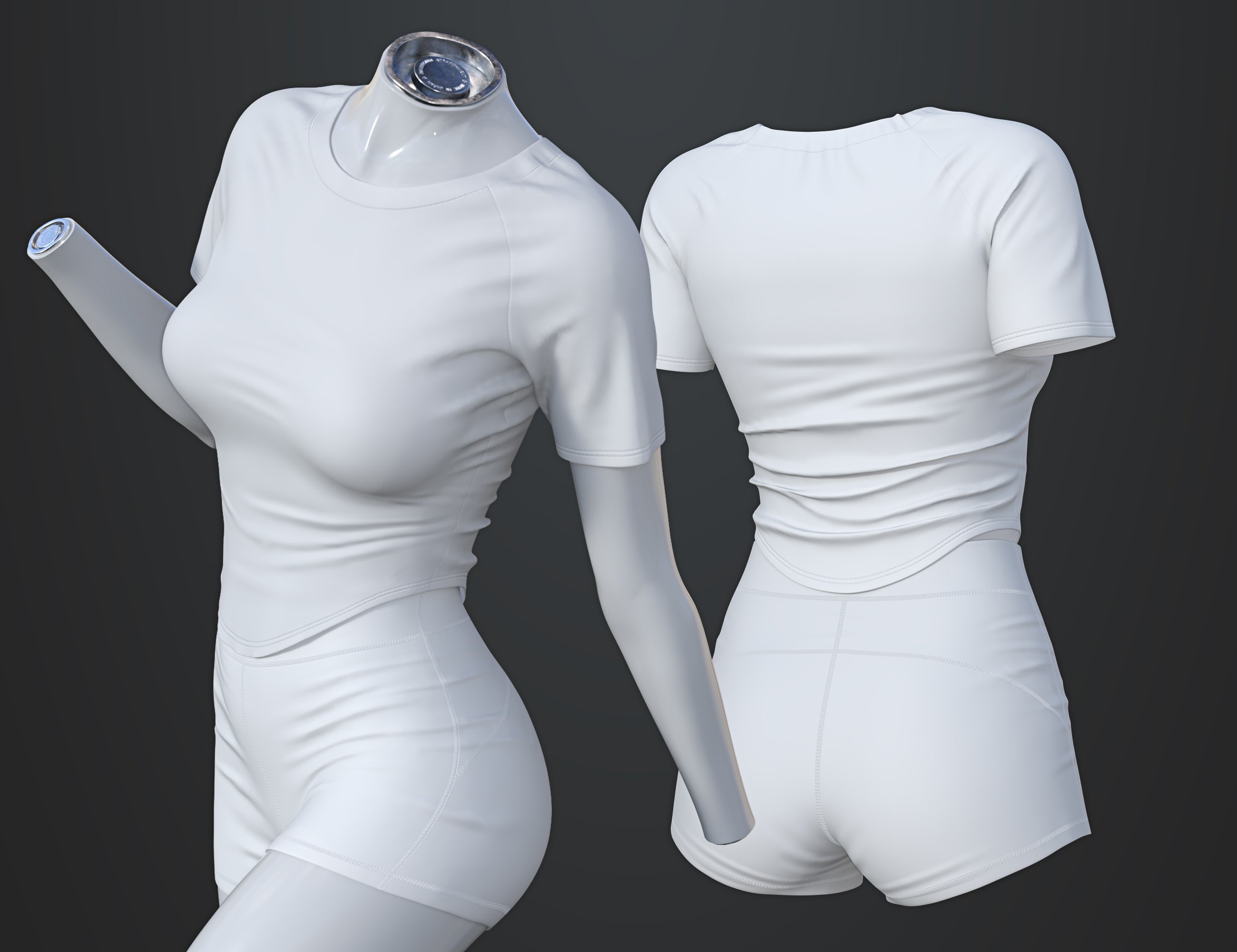 Dforce Su Sports Clothes For Genesis And Female Daz D