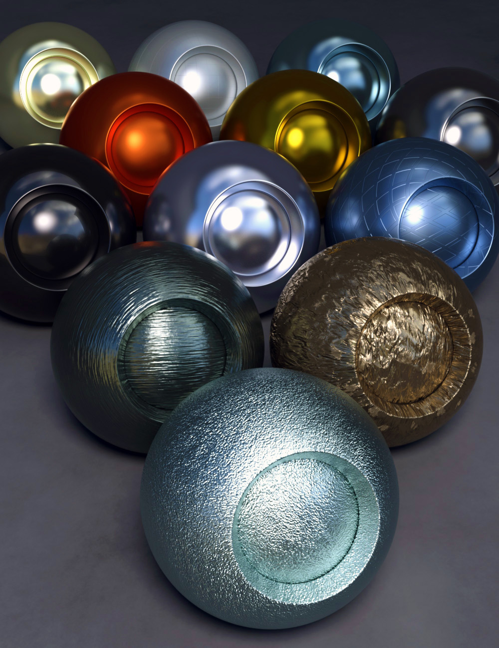 SFD Metal Shader Presets For Iray Daz 3D