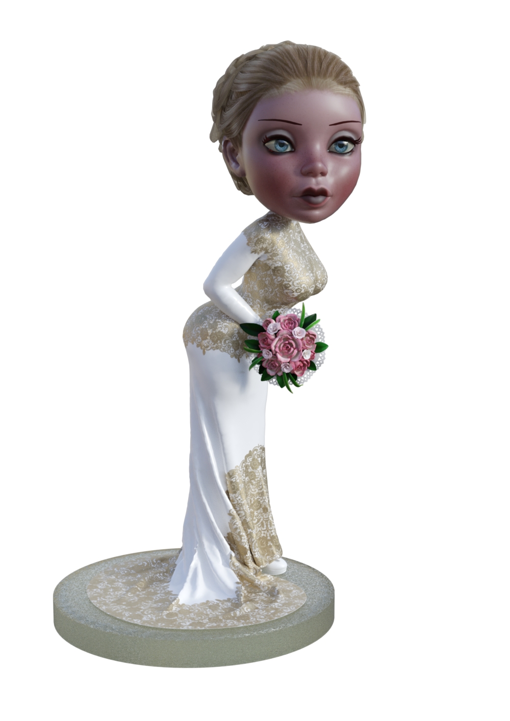 BobbleHead Bride, by L'Adair