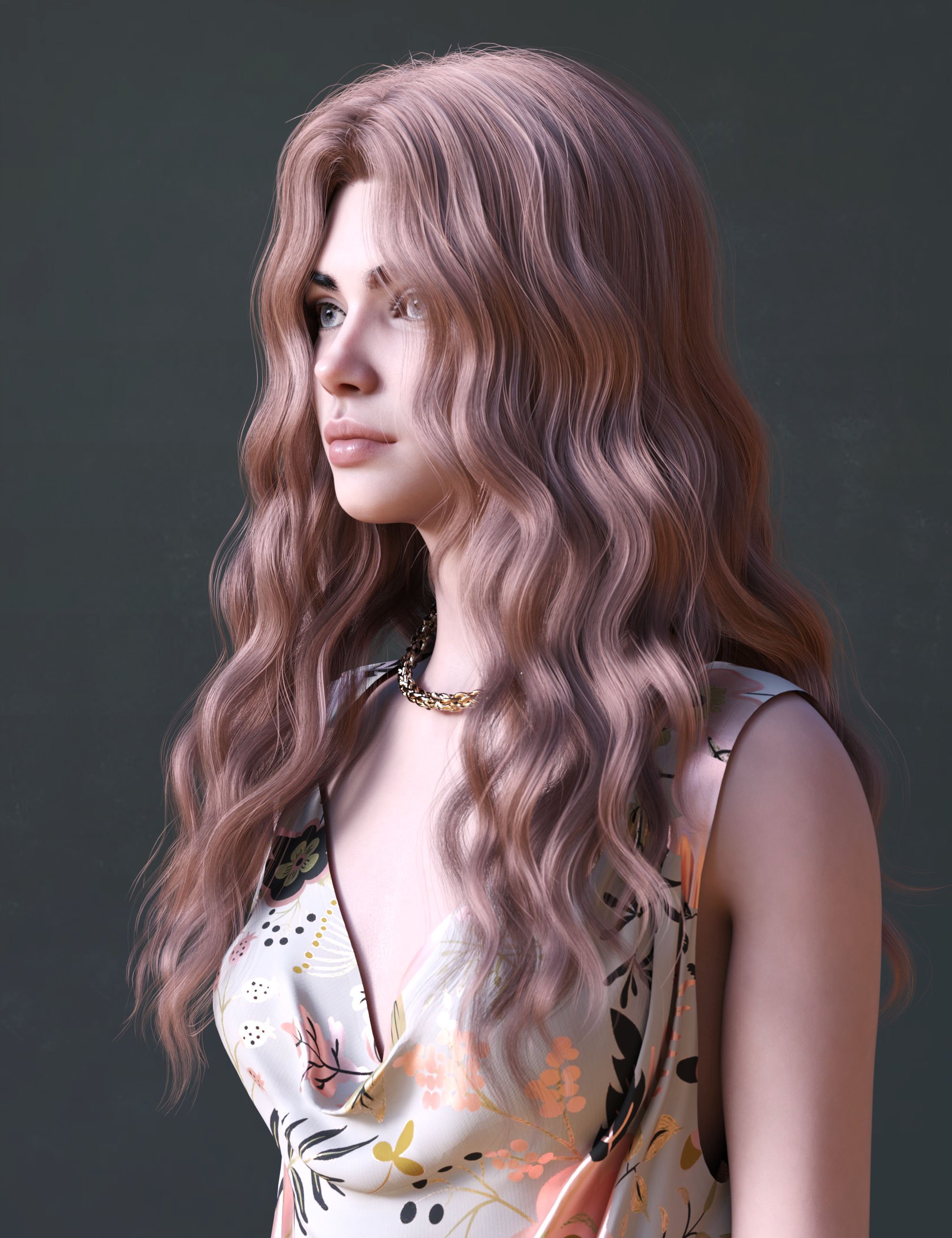 BS Curls Long Hair for Genesis 9 | Daz 3D