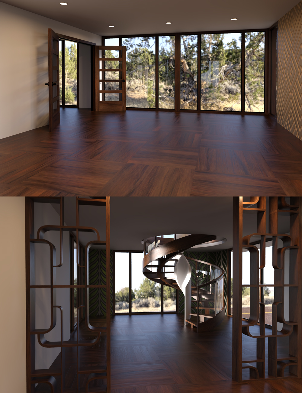 Modern Home Essentials Room Builder 02 by: Lantios, 3D Models by Daz 3D