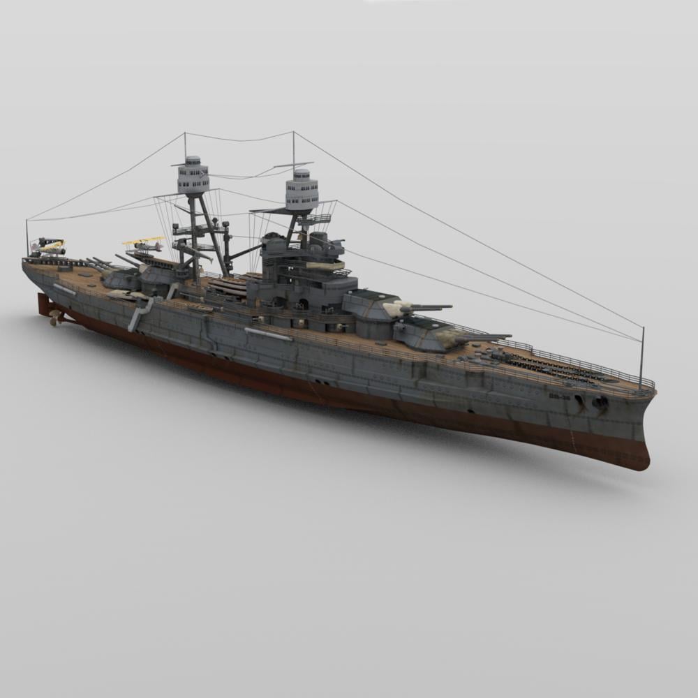 USS Nevada BB-36 for DAZ Studio | Daz 3D