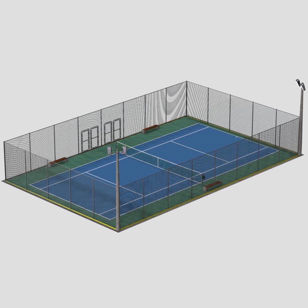 Urban Tennis Court for Poser by: VanishingPoint, 3D Models by Daz 3D