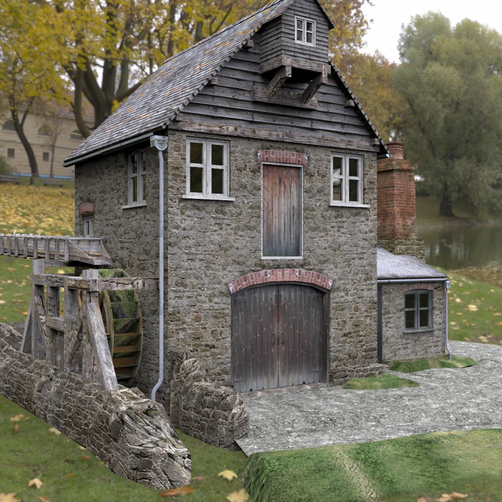 Blossom Hill Mill for DAZ Studio by: VanishingPoint, 3D Models by Daz 3D