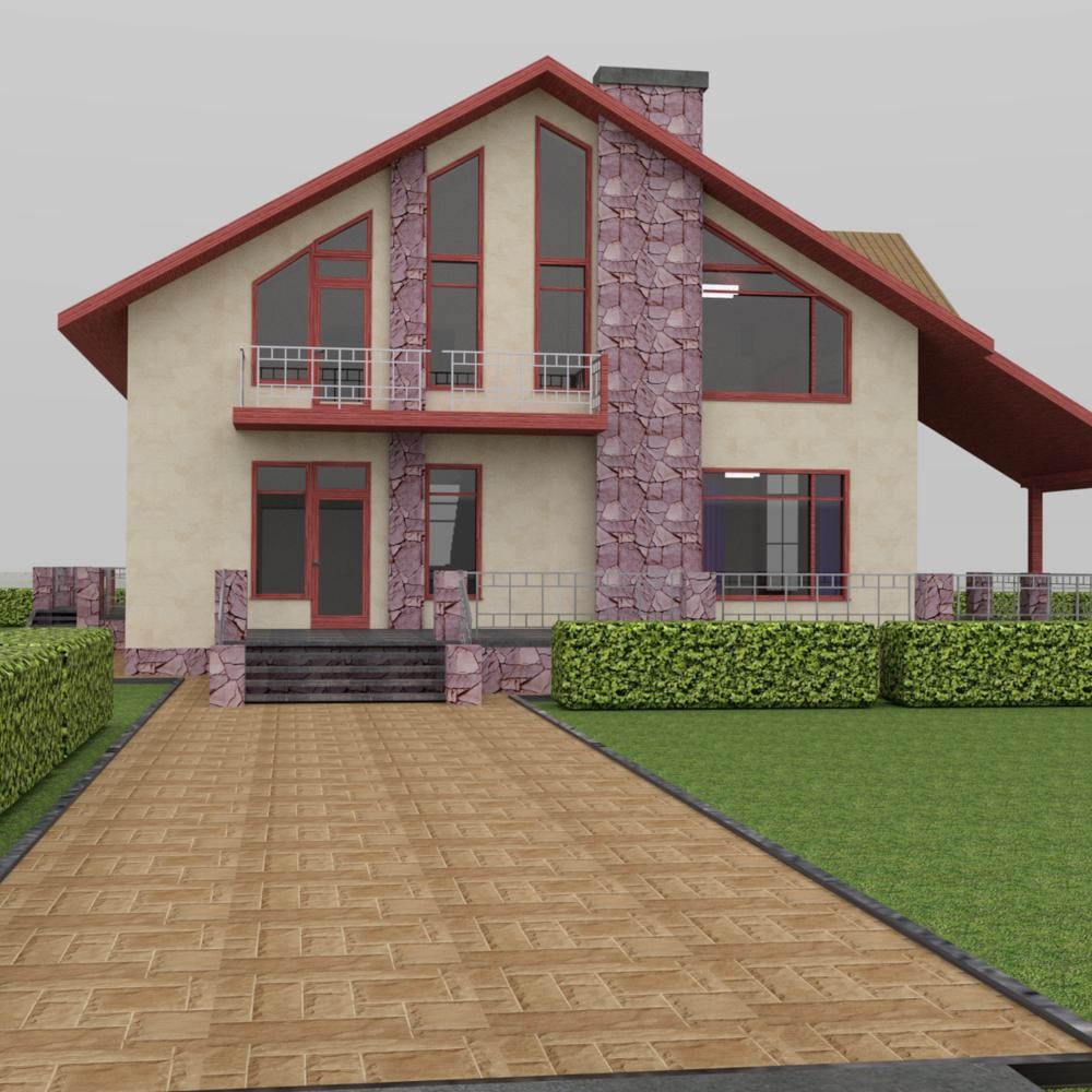 Country House Model for DAZ Studio | Daz 3D