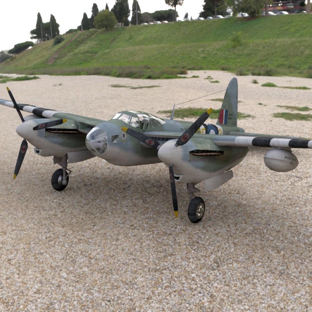 DeHavilland Mosquito for DAZ Studio by: VanishingPoint, 3D Models by Daz 3D