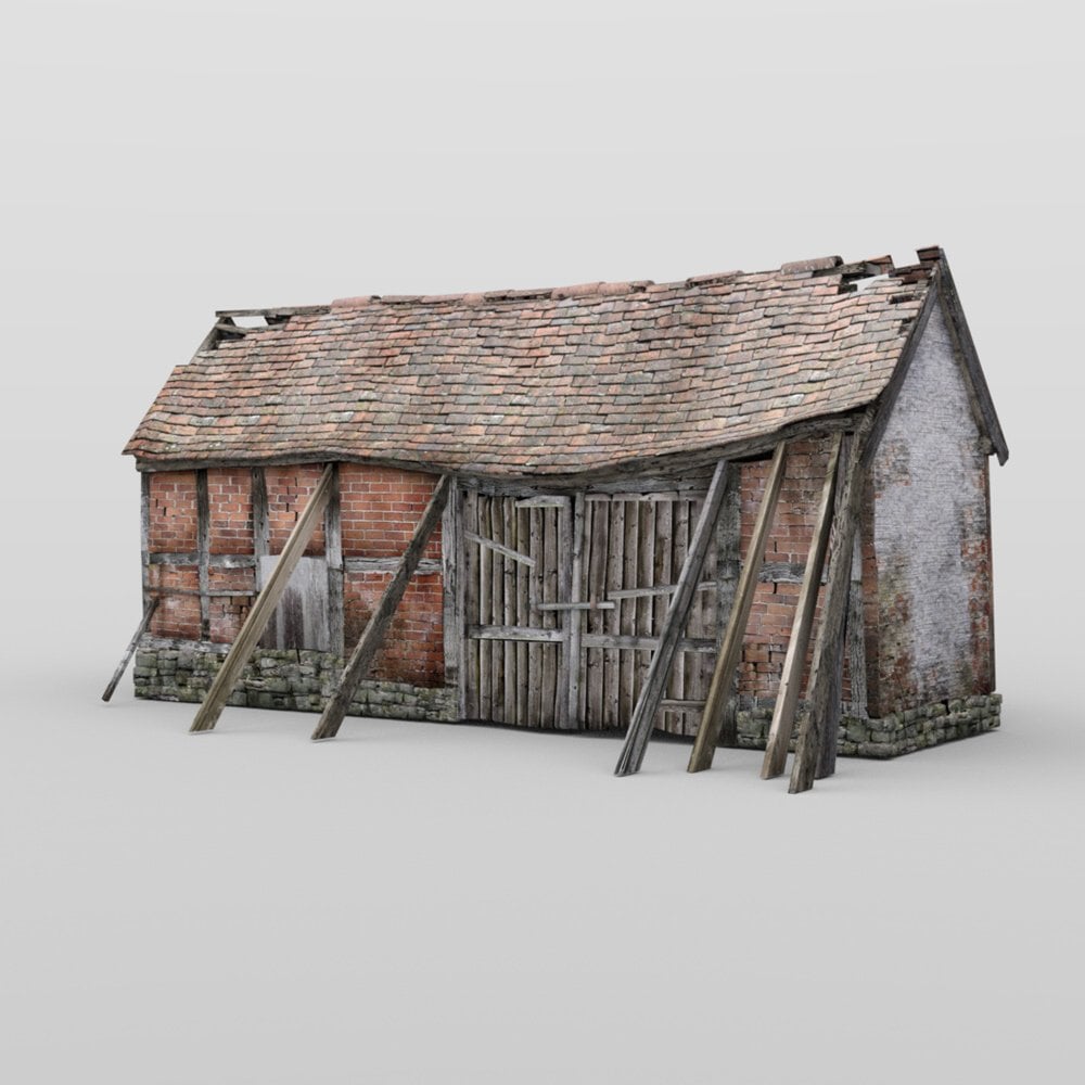 Derelict Barn for DAZ Studio by: VanishingPoint, 3D Models by Daz 3D