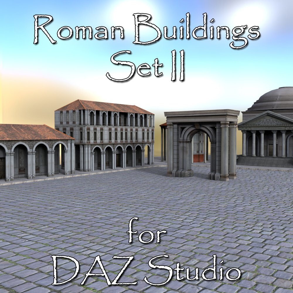 Roman Buildings Set II - for DAZ Studio by: VanishingPoint, 3D Models by Daz 3D