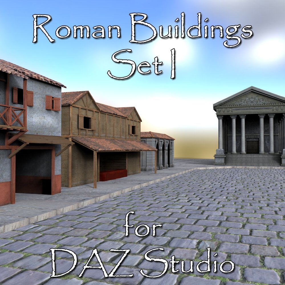 Roman Buildings Set I - for DAZ Studio by: VanishingPoint, 3D Models by Daz 3D