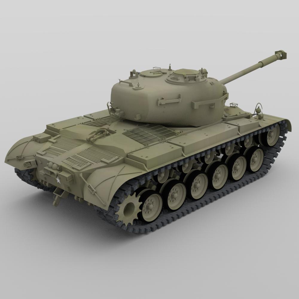 Pershing M26 Tank for DAZ Studio | Daz 3D