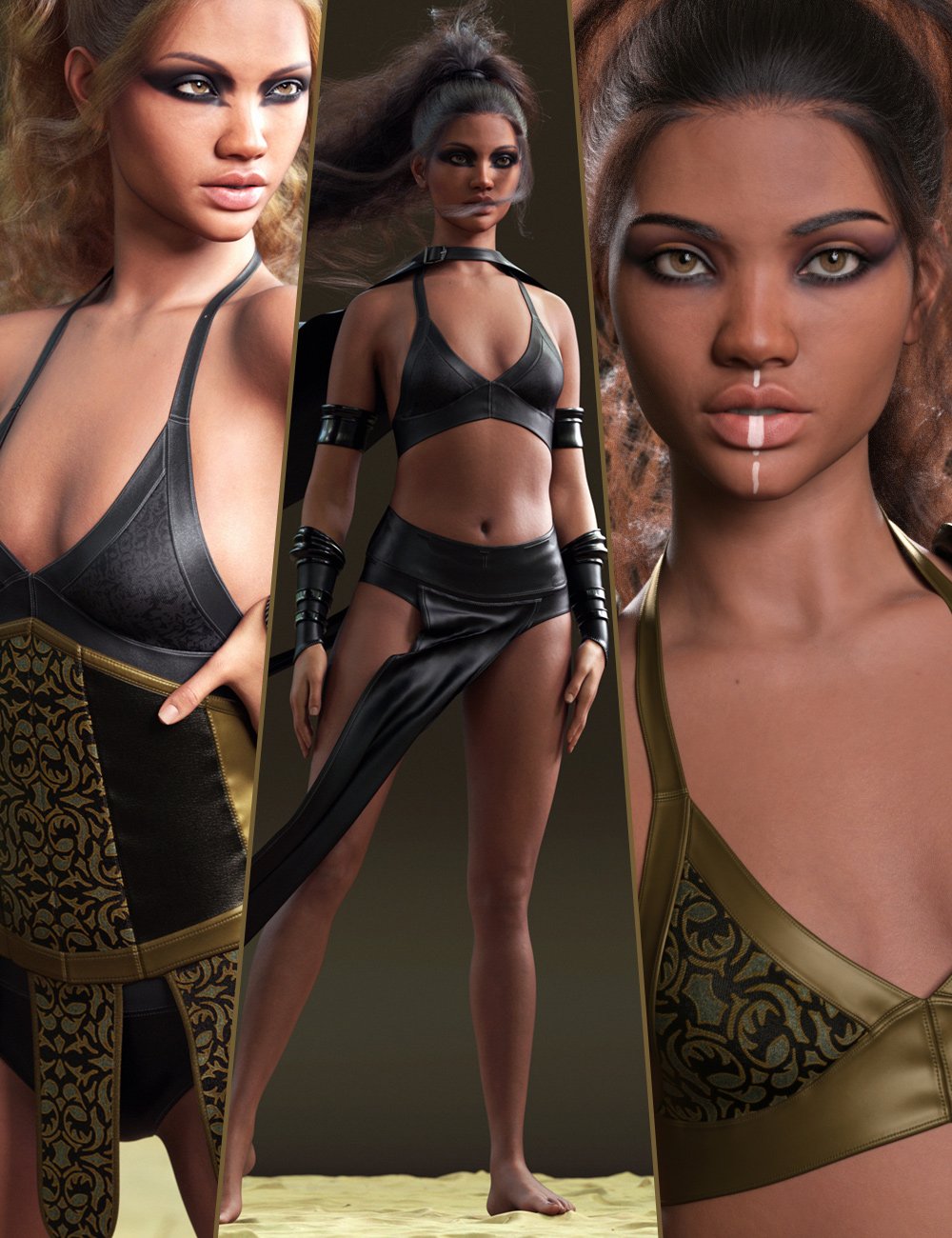 RY Dana Character, Clothing and Hair Bundle by: outoftouchRaiya, 3D Models by Daz 3D