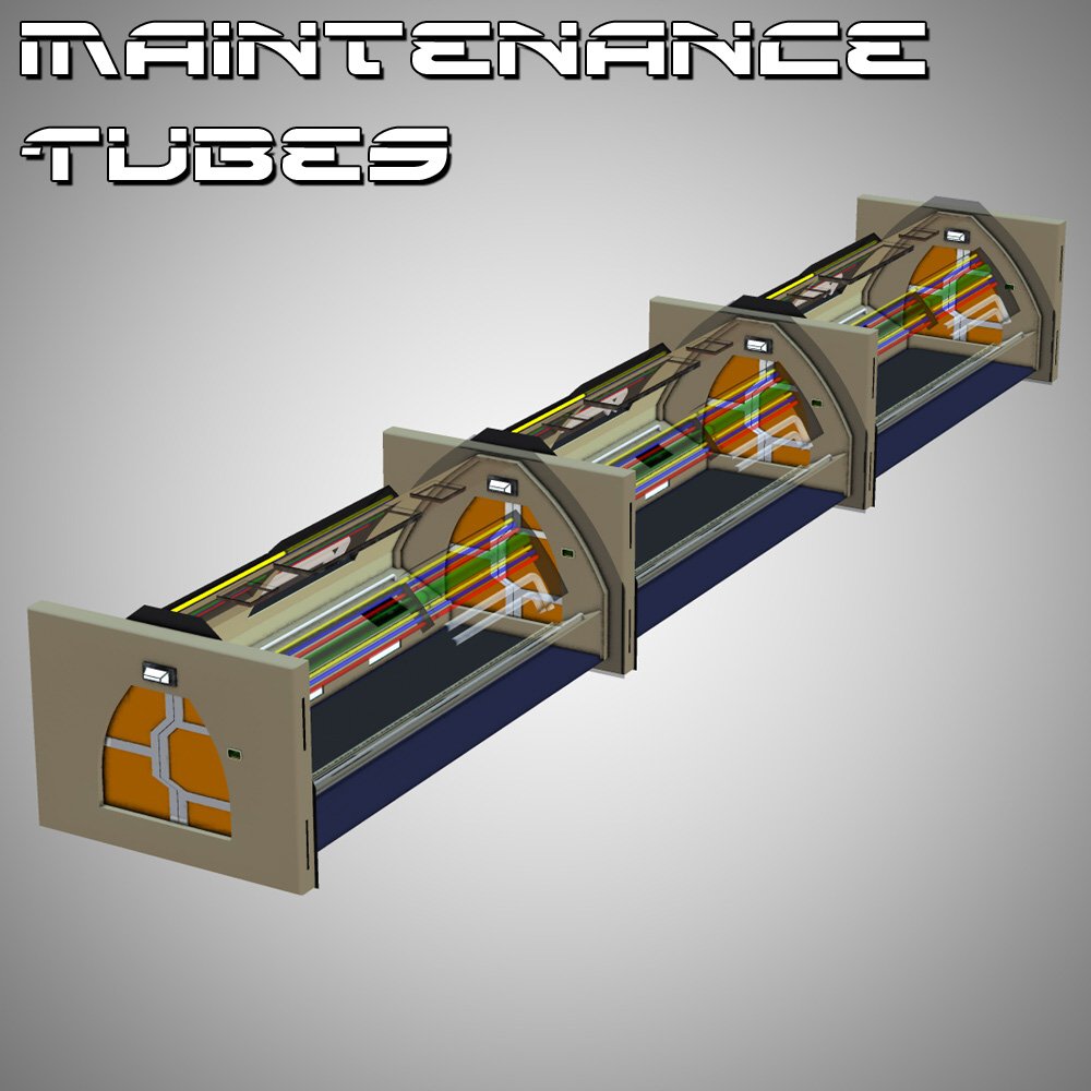 Maintenance Tubes - for Poser by: VanishingPoint, 3D Models by Daz 3D