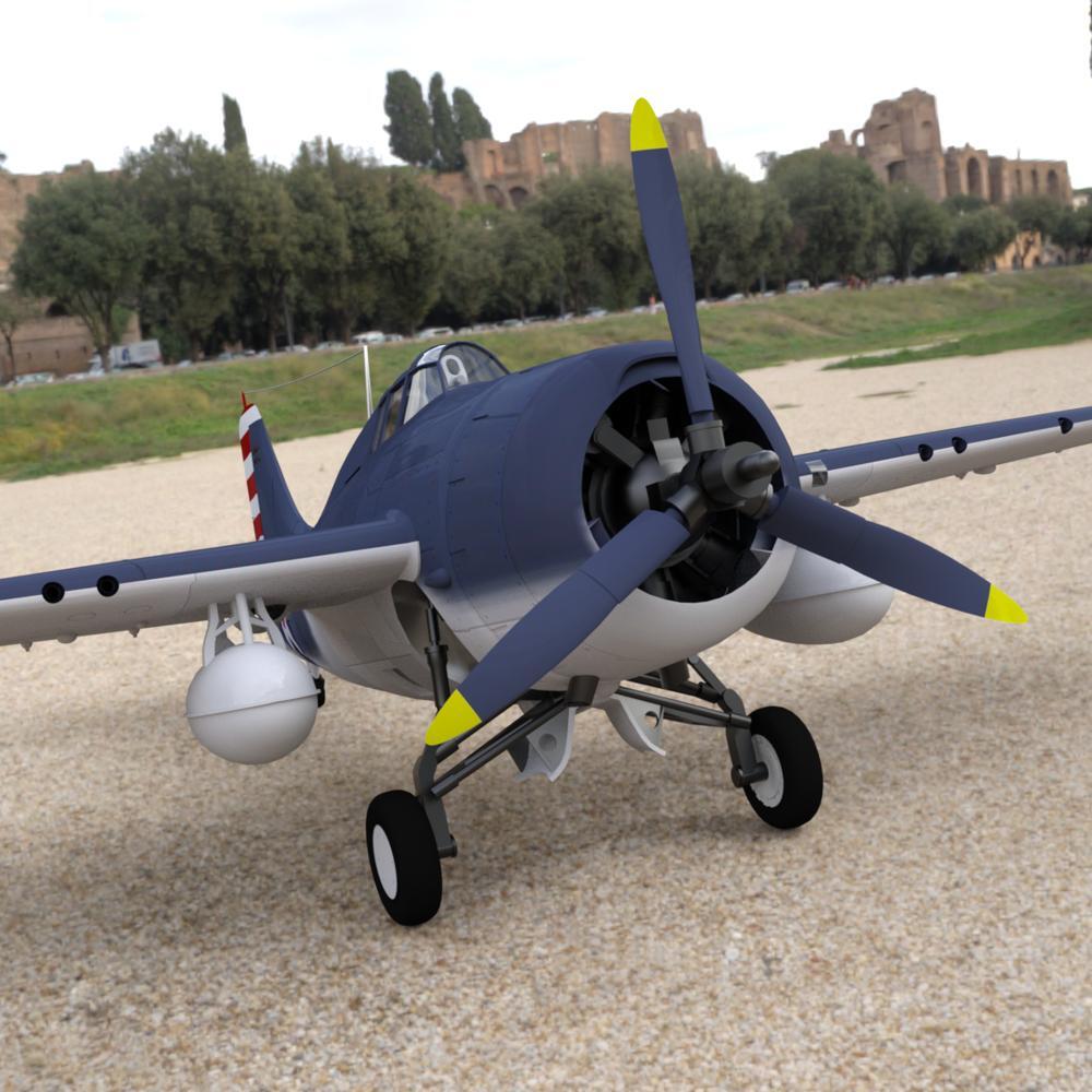 Grumman F4F 4 Wildcat for DAZ Studio by: VanishingPoint, 3D Models by Daz 3D