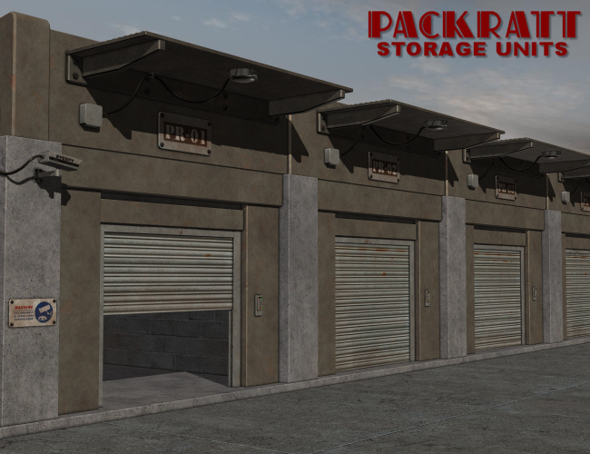Packratt Storage Units by: Nightshift3D, 3D Models by Daz 3D