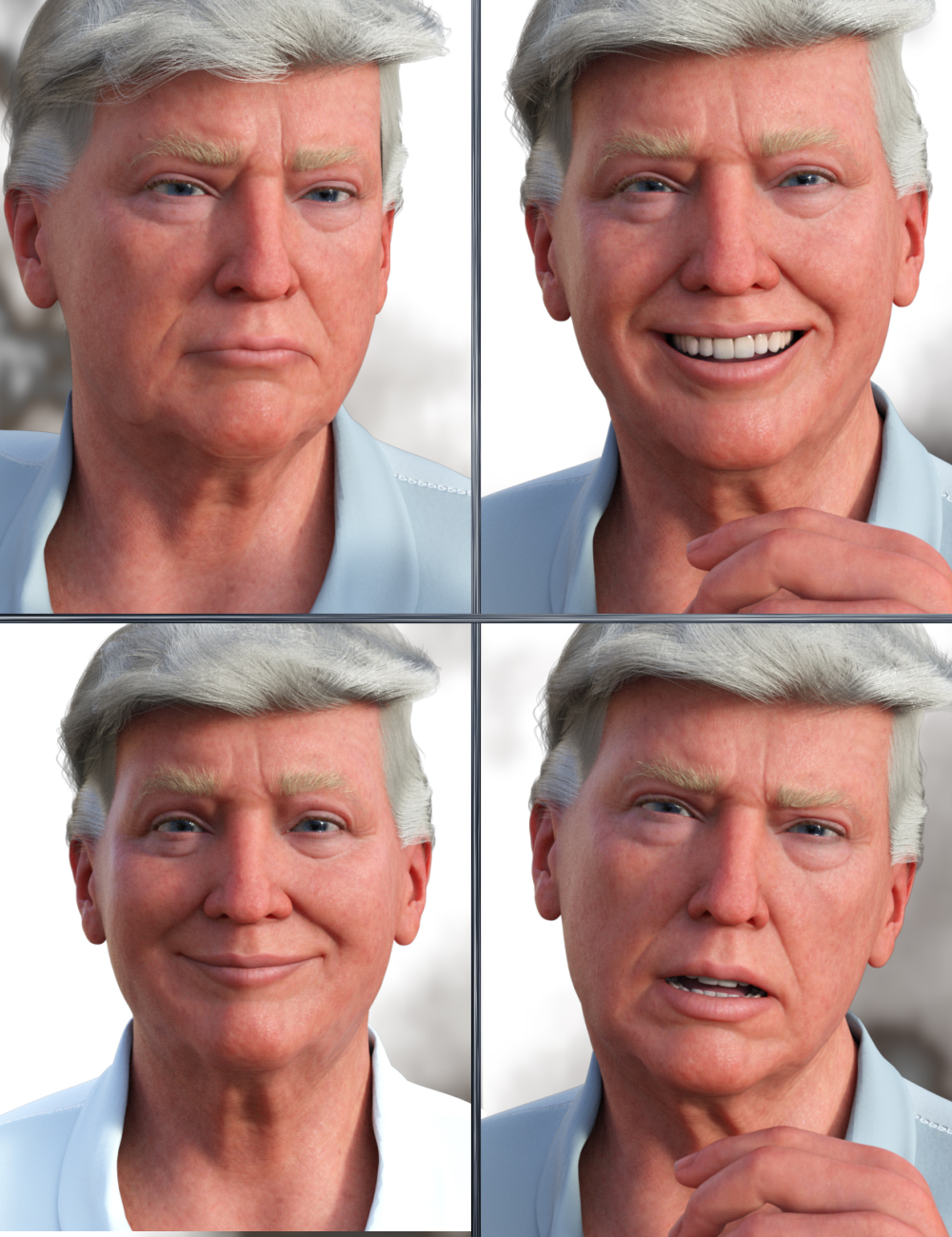 Expressions for Donnie 9 by: , 3D Models by Daz 3D