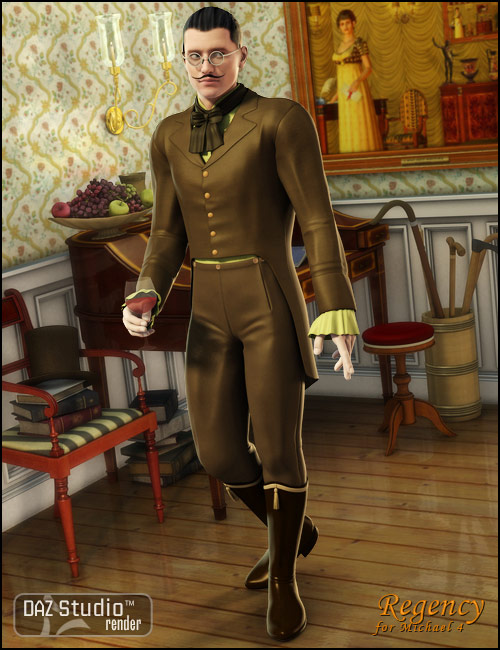 Regency for Michael 4 Regency for Michael 4 by: Ravenhair, 3D Models by Daz 3D