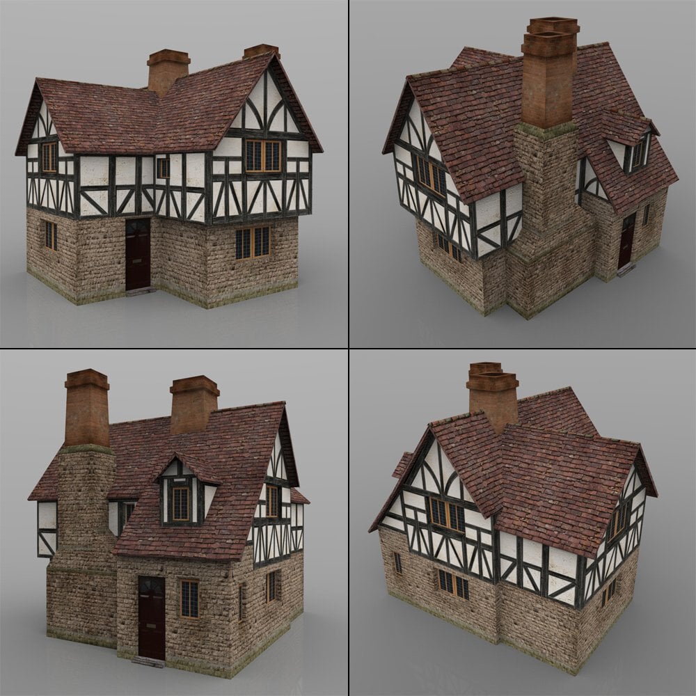 Low Poly Buildings for DAZ Studio | Daz 3D