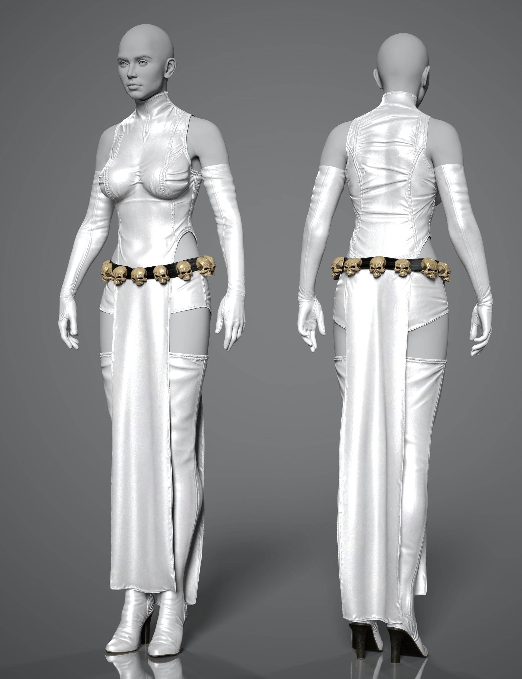 Dforce Femme Fatale Outfit Texture Add On Daz 3d