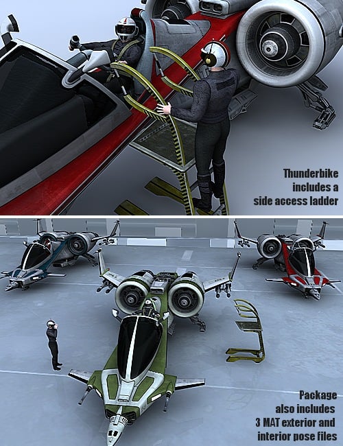Thunderbike Thunderbike by: Kibarreto, 3D Models by Daz 3D