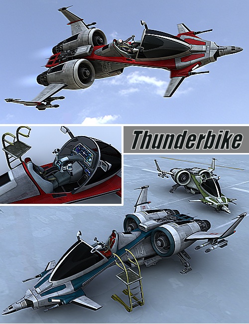 Thunderbike by: Kibarreto, 3D Models by Daz 3D