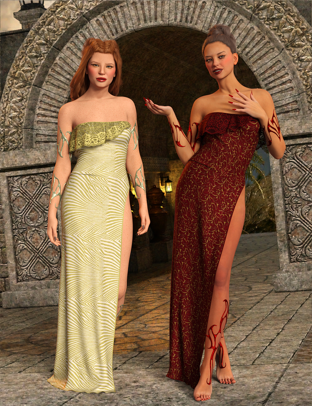 VERSUS - dForce Temporal Dress for Genesis 9 by: Anagord, 3D Models by Daz 3D