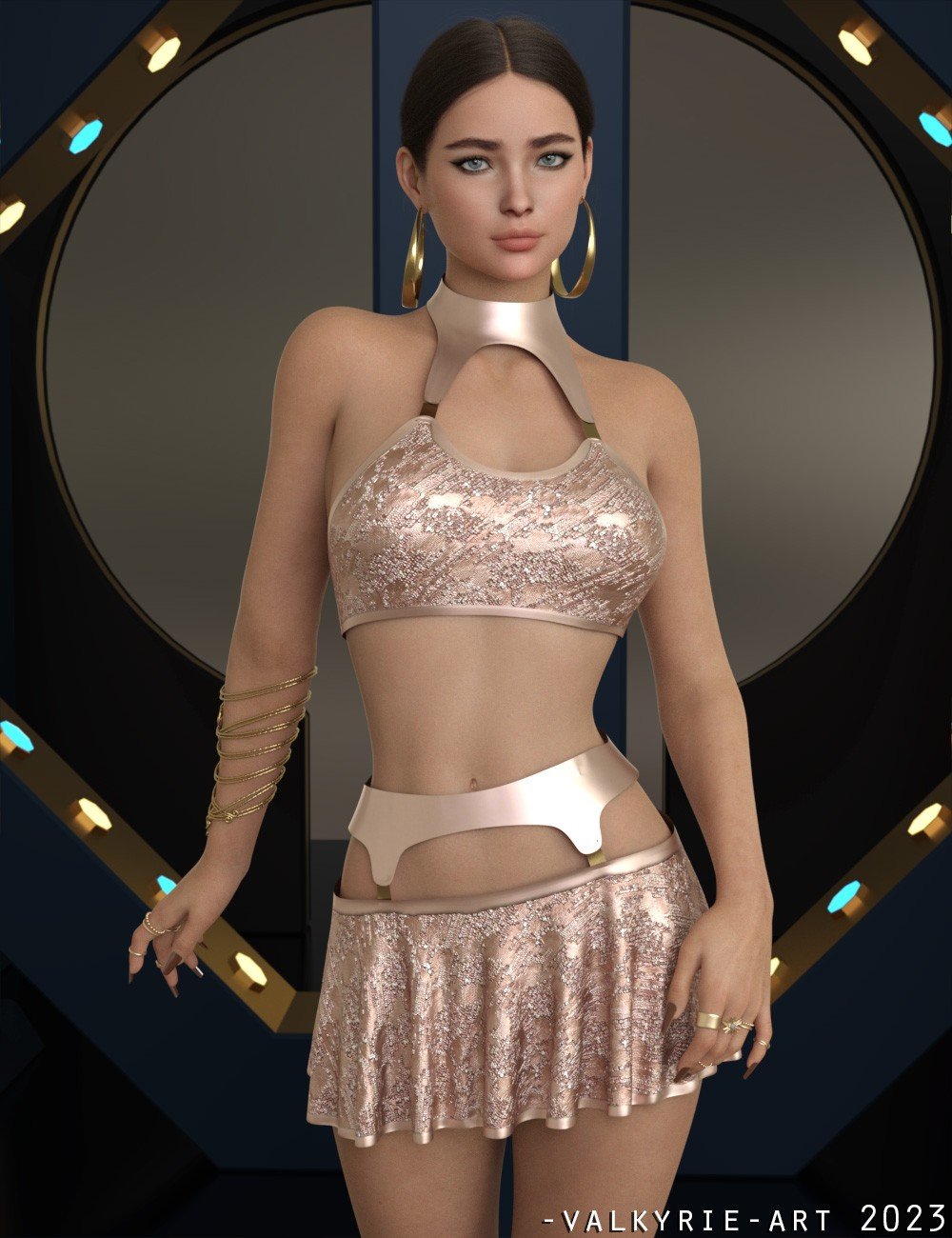 InStyle - JMR dForce Tahira Set for G8F by: valkyrie, 3D Models by Daz 3D