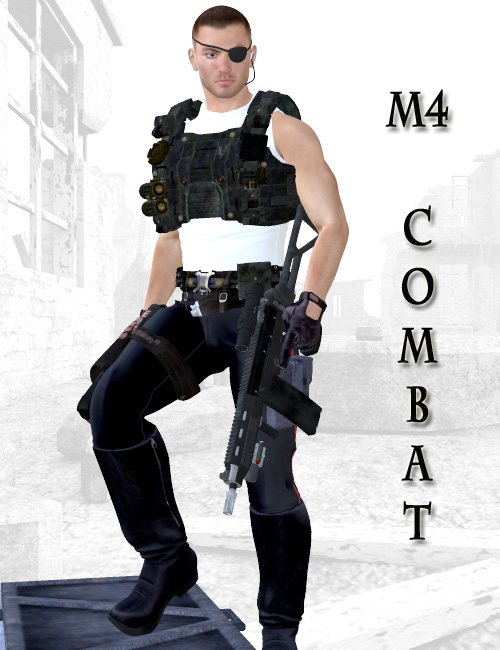 M4 Combat Daz 3d